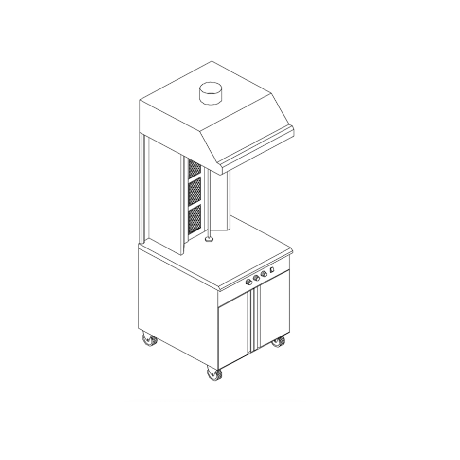 GAS SHAWARMA MACHINE